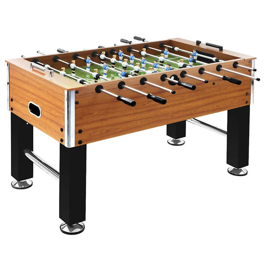 92502 vidaXL Football Table Steel 60 kg 140x74,5x87,5 cm Light Brown and Black