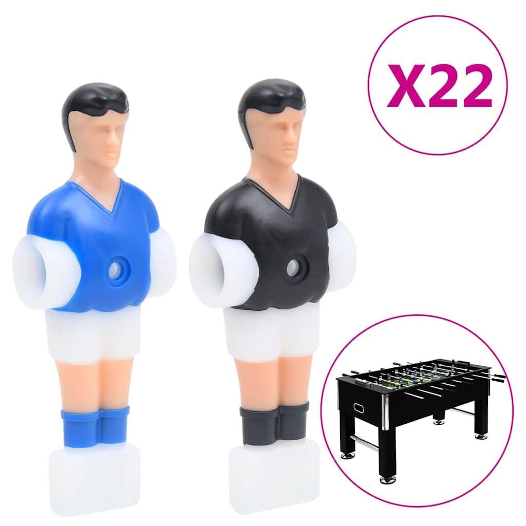 vidaXL Football Table Players for 12,7 mm Rod 22 pcs
