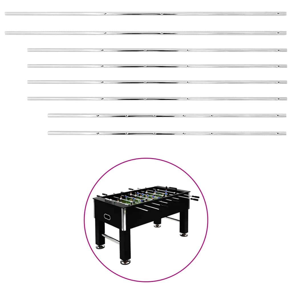 vidaXL Rods for Football Table 8 pcs 15.9 mm