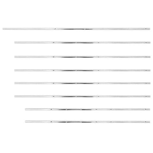 92508 vidaXL Rods for Football Table 8 pcs 15,9 mm