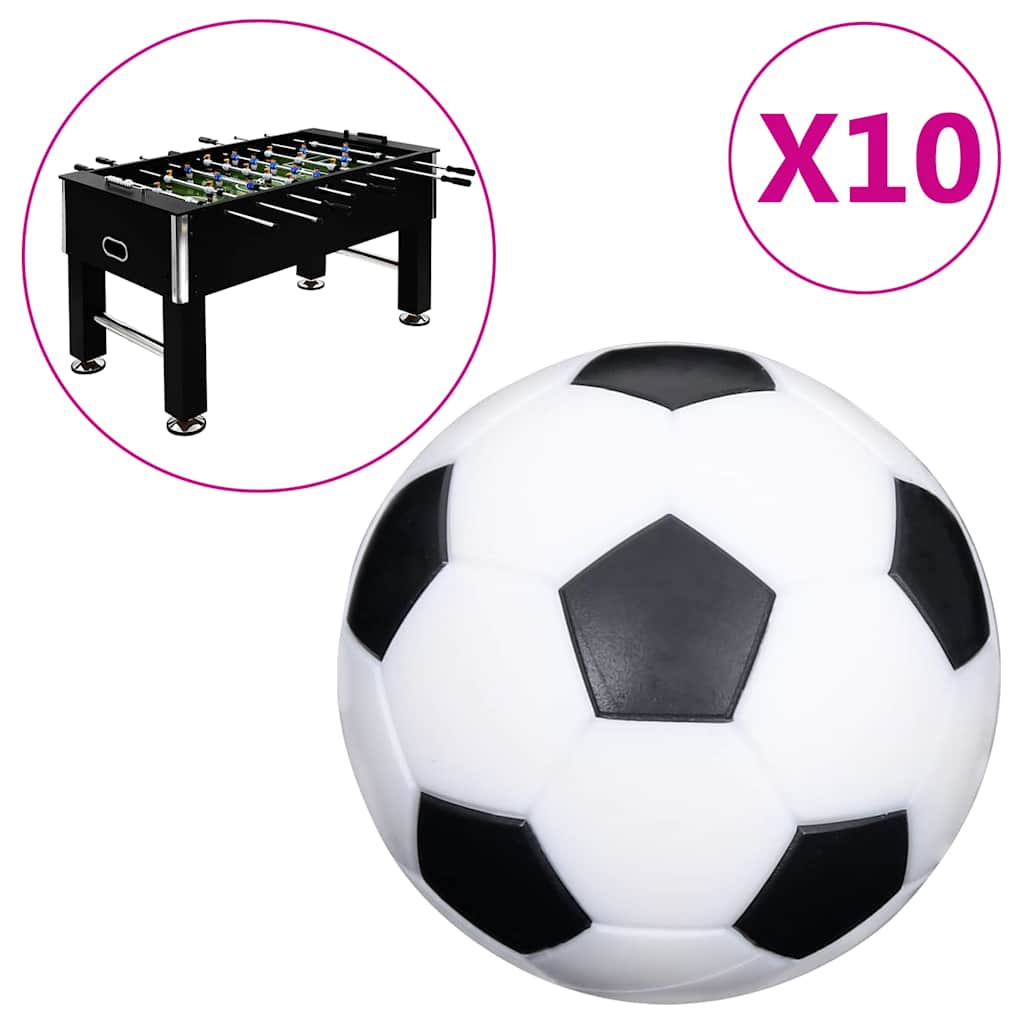 92509 vidaXL Football Table Balls 10 pcs 32 mm ABS