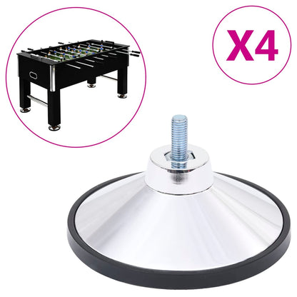 vidaXL Football Table Feet 4 pcs Chrome M10