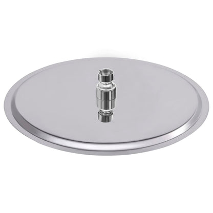147687 vidaXL Rain Shower Head Stainless Steel 304 30 cm Round