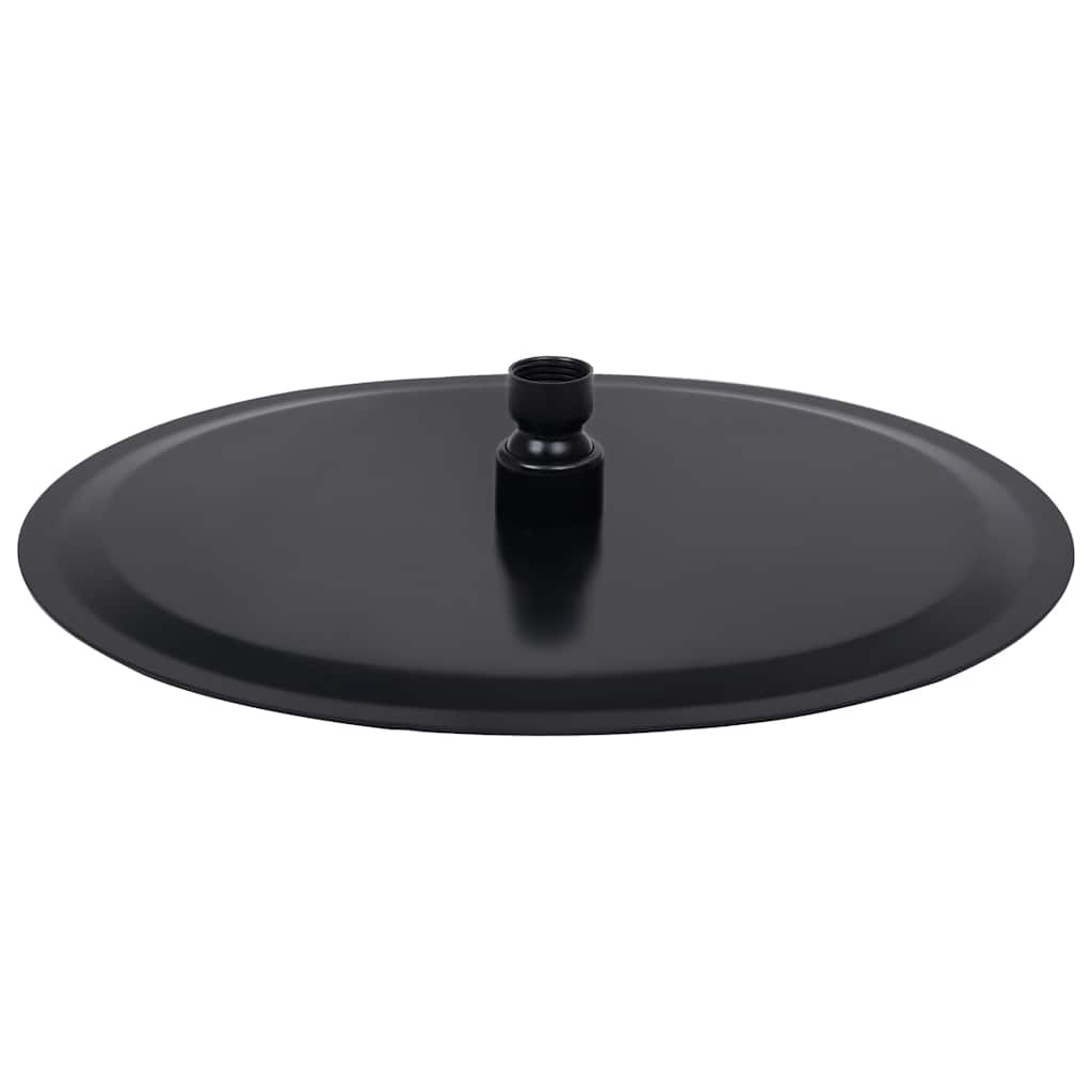 147692 vidaXL Rain Shower Head Stainless Steel 30 cm Round Black