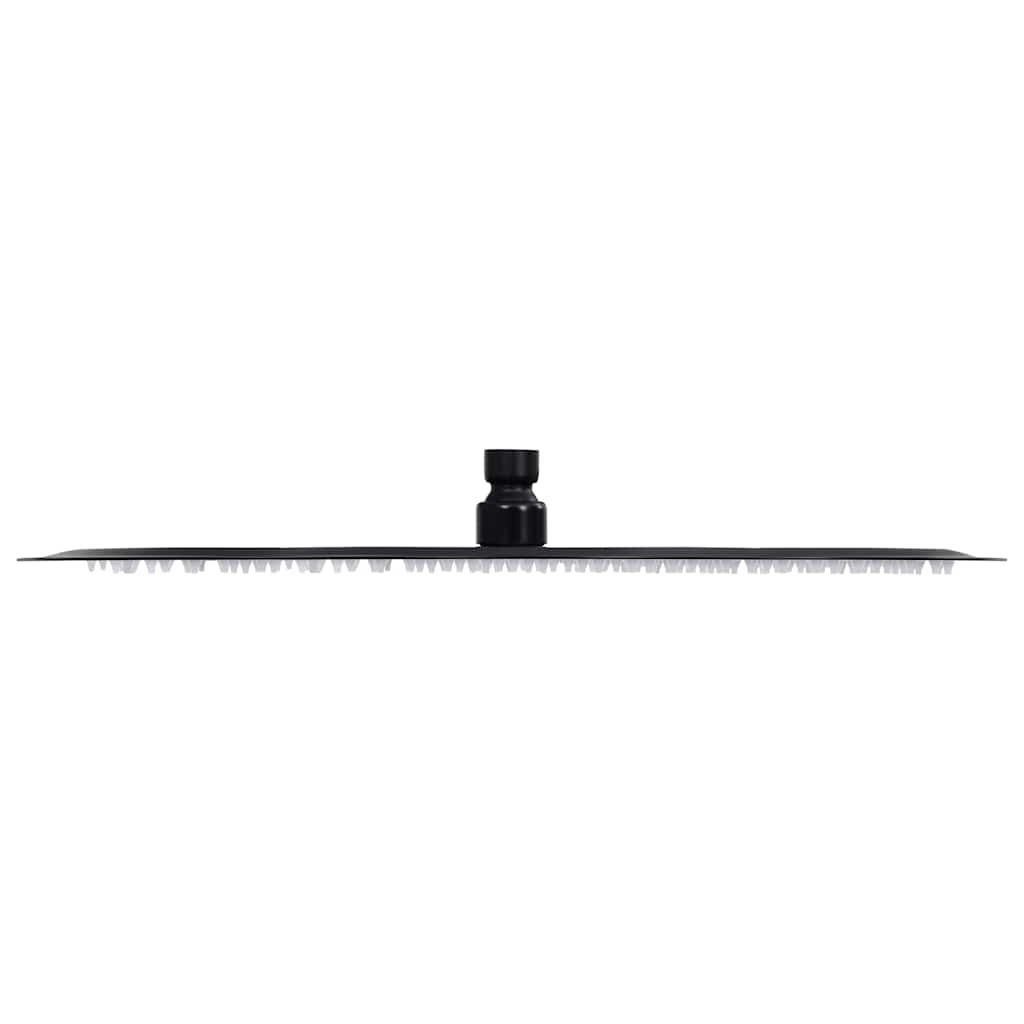147693 vidaXL Rain Shower Head Stainless Steel 40 cm Round Black