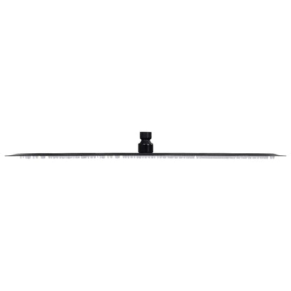 147694 vidaXL Rain Shower Head Stainless Steel 50 cm Round Black