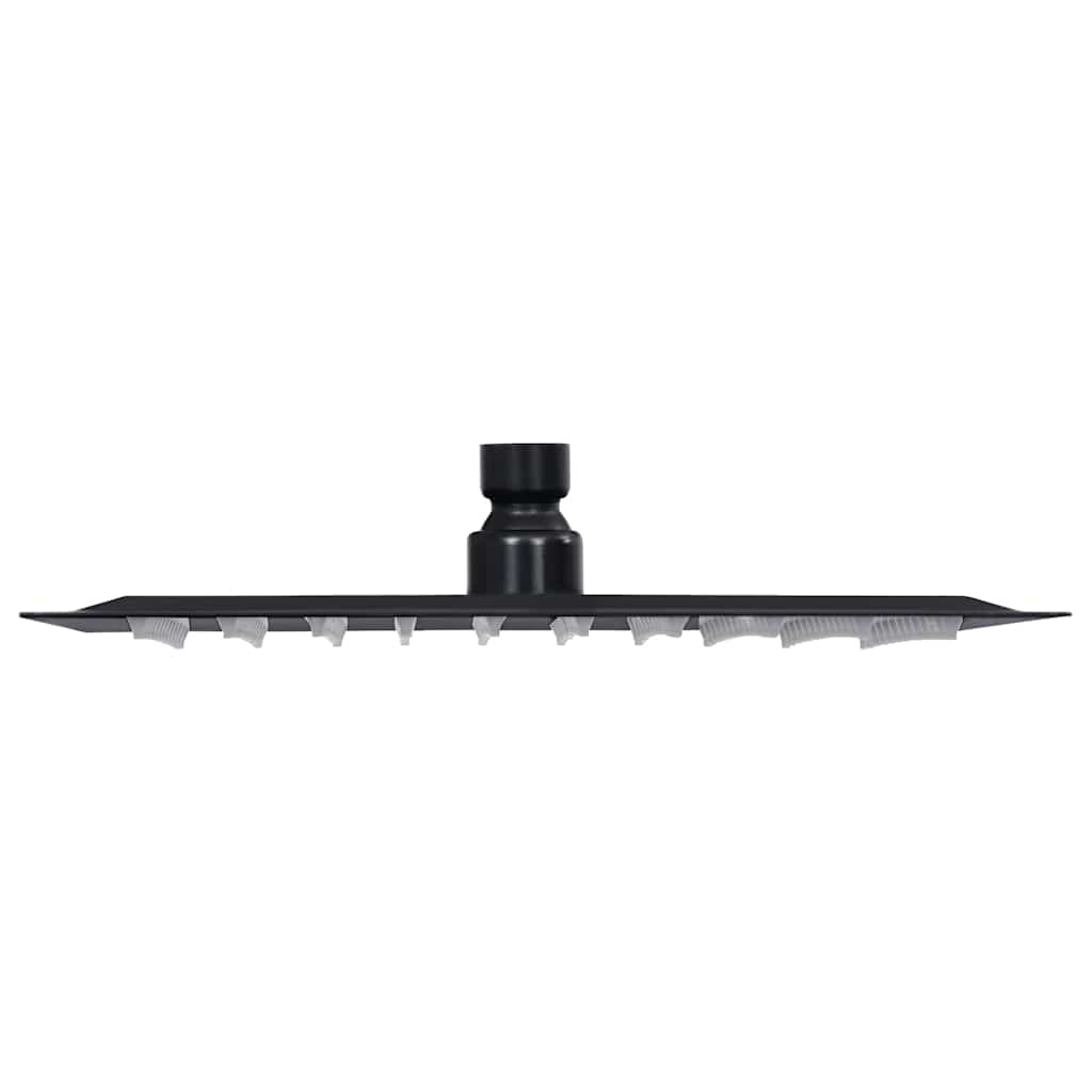 147695 vidaXL Rain Shower Head Stainless Steel 20x20 cm Square Black