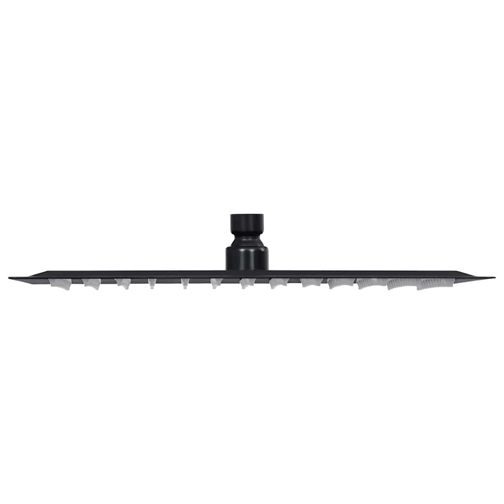 147696 vidaXL Rain Shower Head Stainless Steel 25x25 cm Square Black
