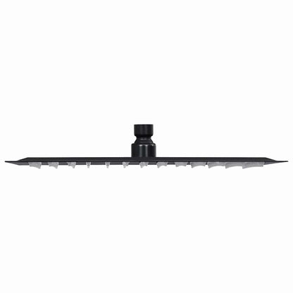 147697 vidaXL Rain Shower Head Stainless Steel 30x30 cm Square Black