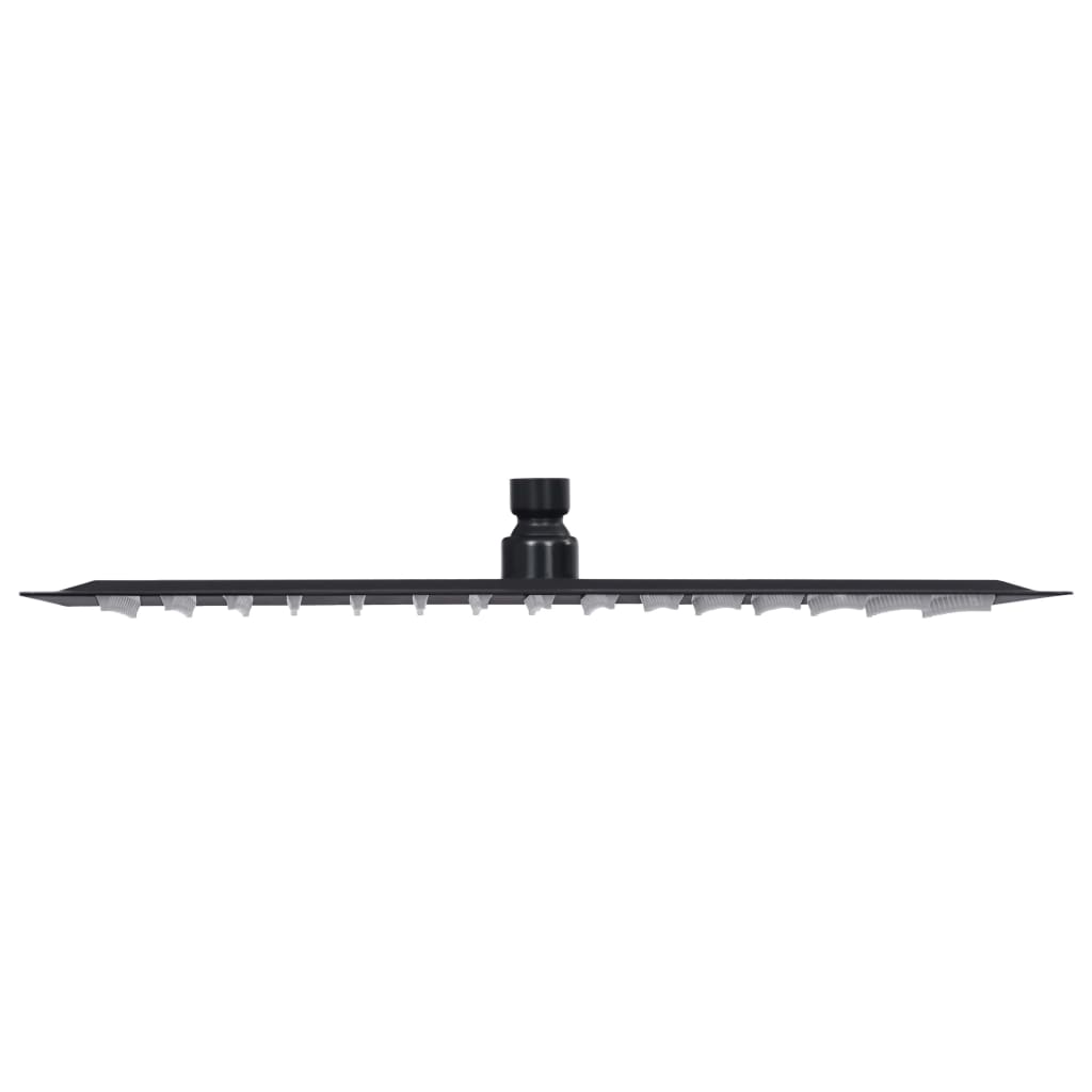 vidaXL Rain Shower Head Stainless Steel 40x40 cm Square Black
