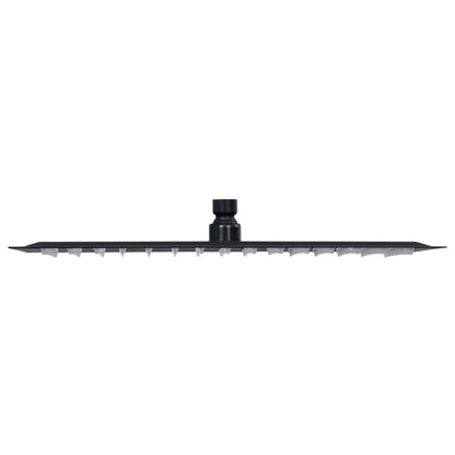 vidaXL Rain Shower Head Stainless Steel 40x40 cm Square Black