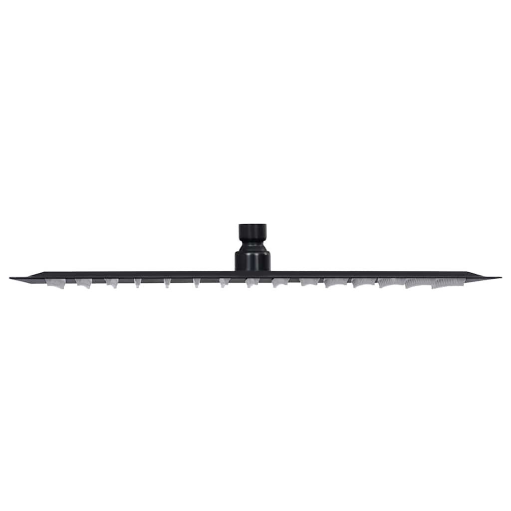 147698 vidaXL Rain Shower Head Stainless Steel 40x40 cm Square Black