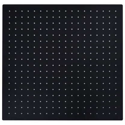147699 vidaXL Rain Shower Head Stainless Steel 50x50 cm Square Black
