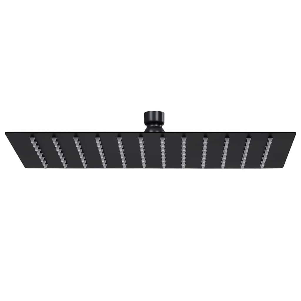 147700 vidaXL Rain Shower Head Stainless Steel 30x20 cm Rectangular Black