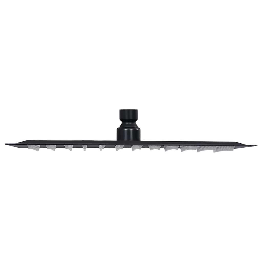147700 vidaXL Rain Shower Head Stainless Steel 30x20 cm Rectangular Black