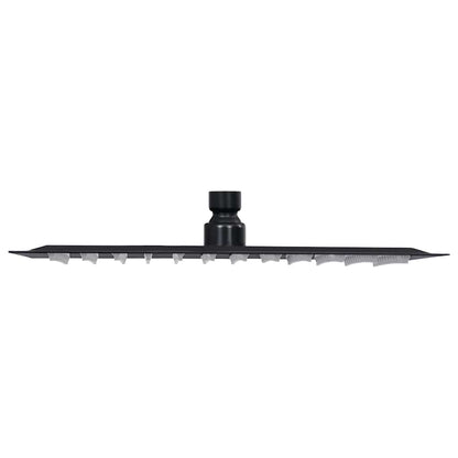 147700 vidaXL Rain Shower Head Stainless Steel 30x20 cm Rectangular Black