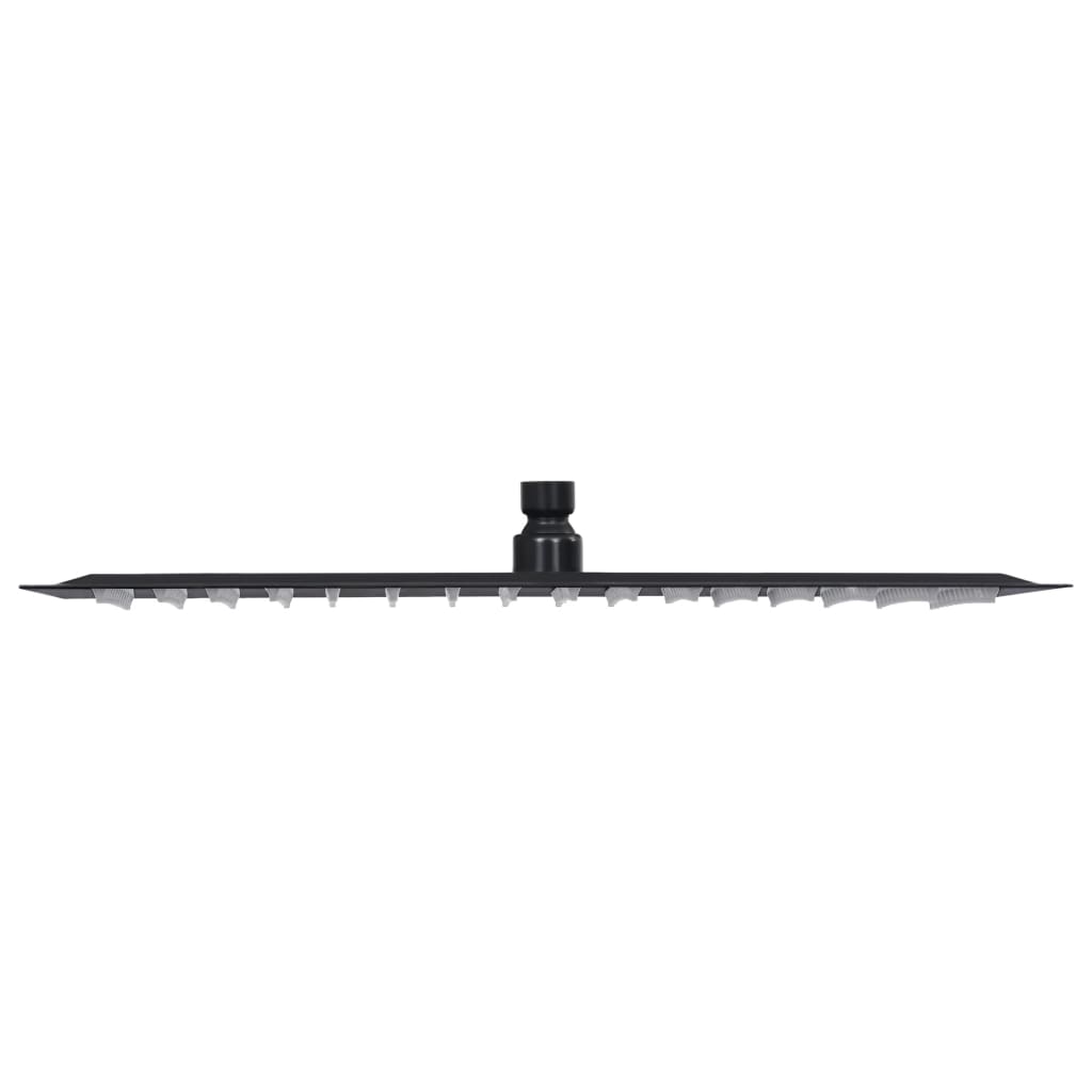 vidaXL Rain Shower Head Stainless Steel 40x30 cm Rectangular Black