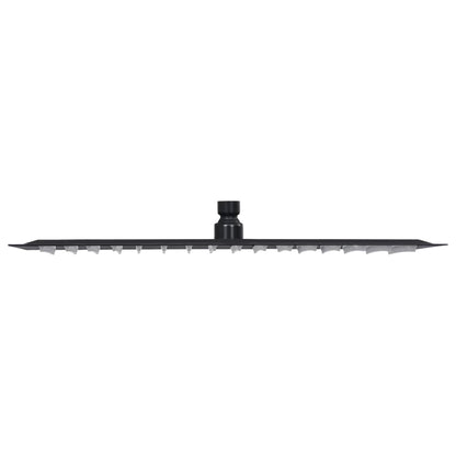 vidaXL Rain Shower Head Stainless Steel 40x30 cm Rectangular Black