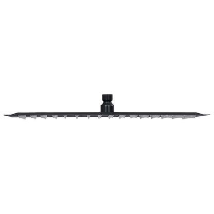 147701 vidaXL Rain Shower Head Stainless Steel 40x30 cm Rectangular Black