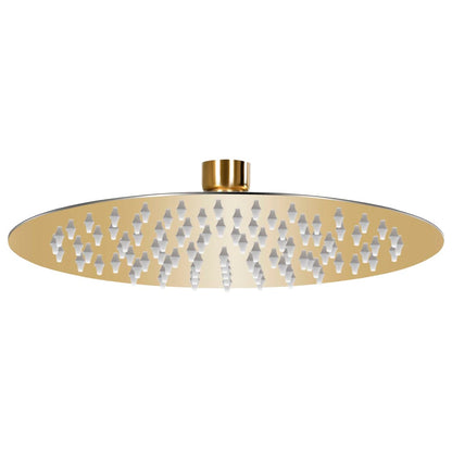 147703 vidaXL Rain Shower Head Stainless Steel 20 cm Round Gold
