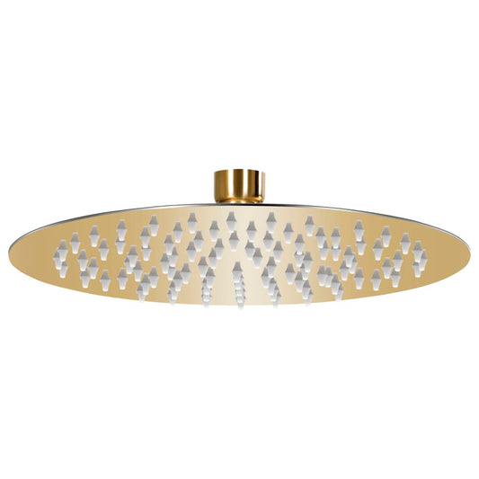 147703 vidaXL Rain Shower Head Stainless Steel 20 cm Round Gold