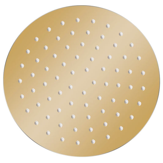 vidaXL Rain Shower Head Stainless Steel 20 cm Round Gold