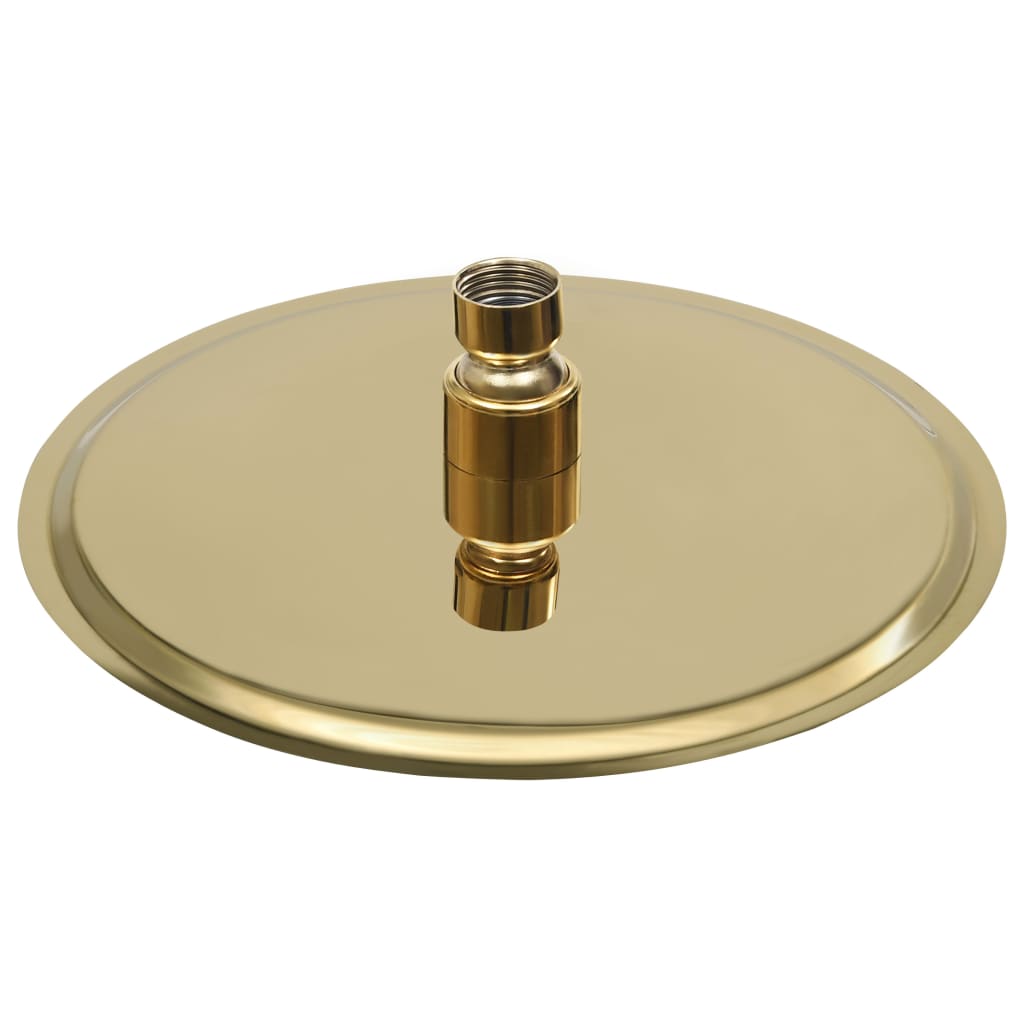 vidaXL Rain Shower Head Stainless Steel 20 cm Round Gold