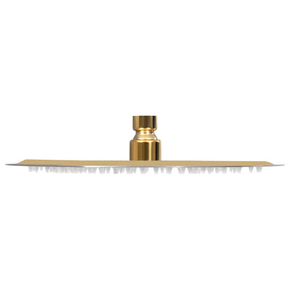 147704 vidaXL Rain Shower Head Stainless Steel 25 cm Round Gold