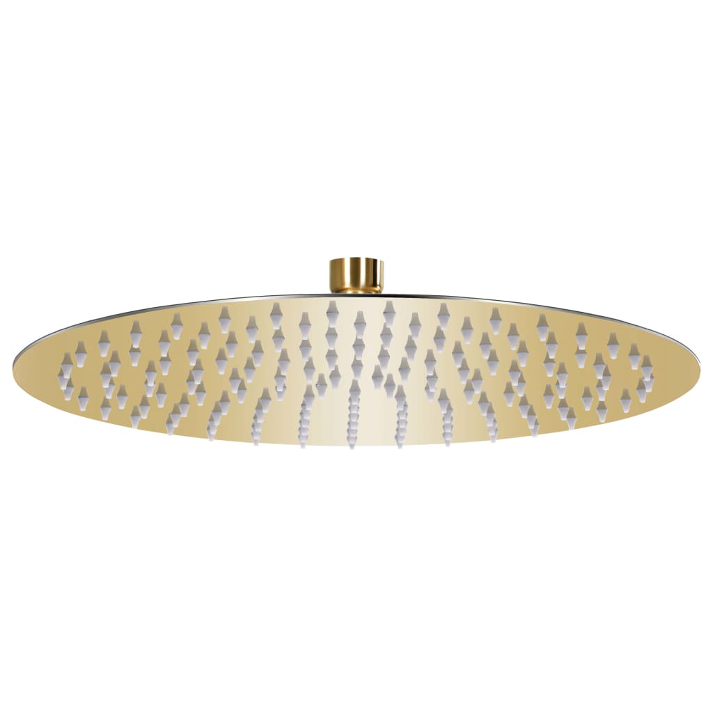 vidaXL Rain Shower Head Stainless Steel 30 cm Round Gold