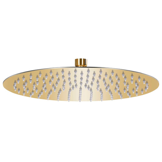 147705 vidaXL Rain Shower Head Stainless Steel 30 cm Round Gold