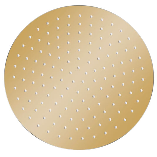 vidaXL Rain Shower Head Stainless Steel 30 cm Round Gold