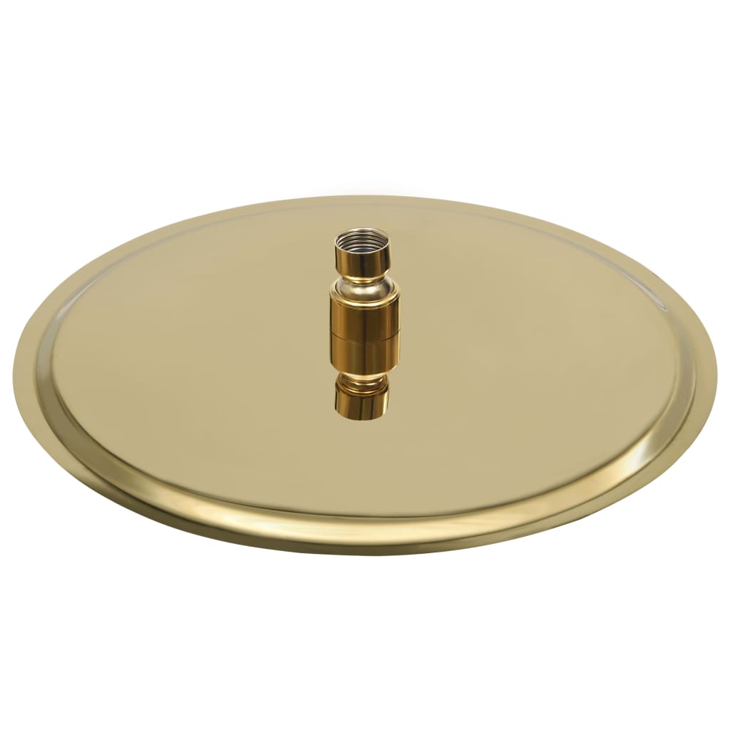 147705 vidaXL Rain Shower Head Stainless Steel 30 cm Round Gold