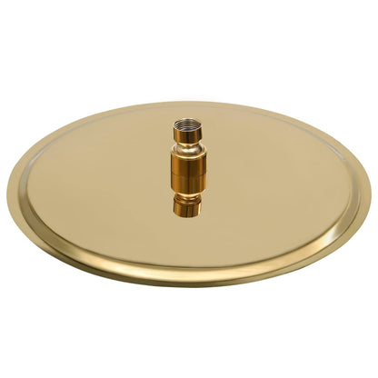 147705 vidaXL Rain Shower Head Stainless Steel 30 cm Round Gold
