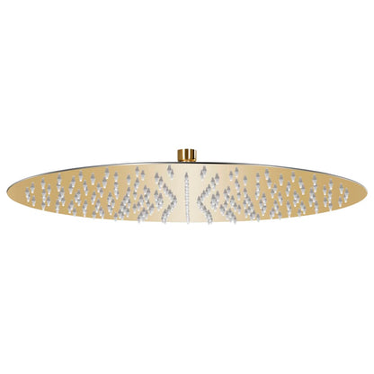 147706 vidaXL Rain Shower Head Stainless Steel 40 cm Round Gold