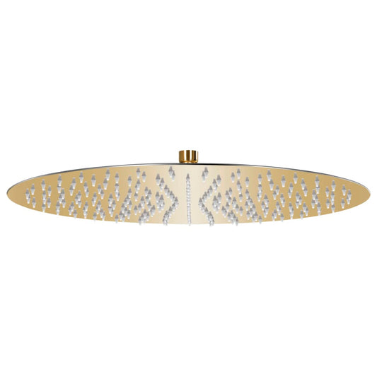 147706 vidaXL Rain Shower Head Stainless Steel 40 cm Round Gold