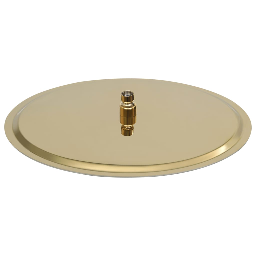 147706 vidaXL Rain Shower Head Stainless Steel 40 cm Round Gold