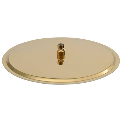 147706 vidaXL Rain Shower Head Stainless Steel 40 cm Round Gold