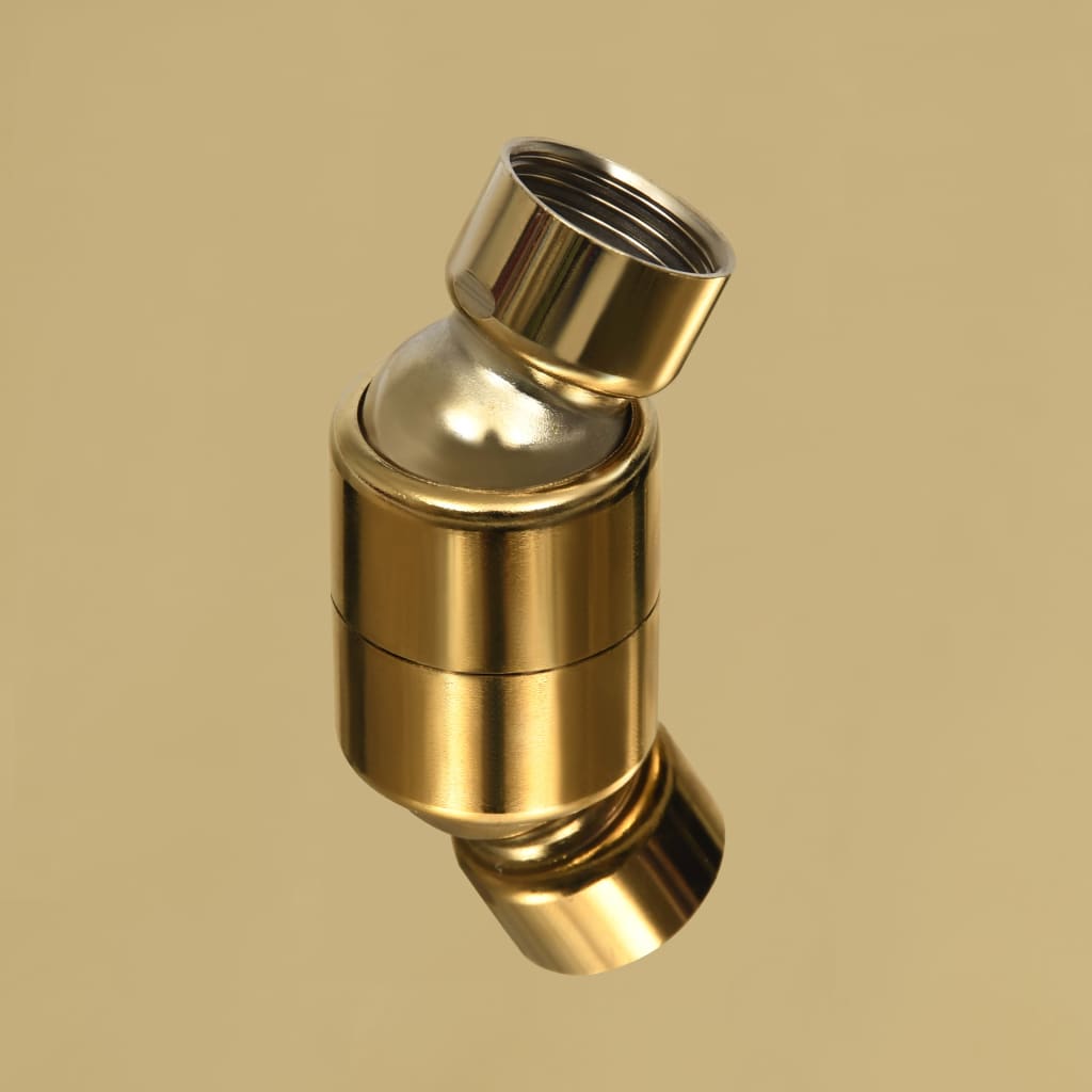 147706 vidaXL Rain Shower Head Stainless Steel 40 cm Round Gold