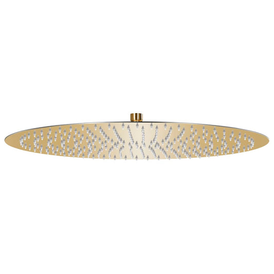 147707 vidaXL Rain Shower Head Stainless Steel 50 cm Round Gold
