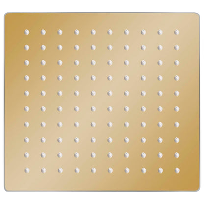 vidaXL Rain Shower Head Stainless Steel 20x20 cm Square Gold