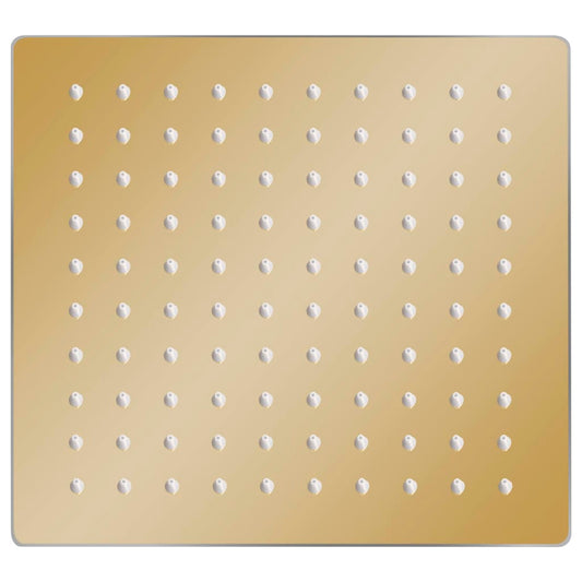 vidaXL Rain Shower Head Stainless Steel 20x20 cm Square Gold