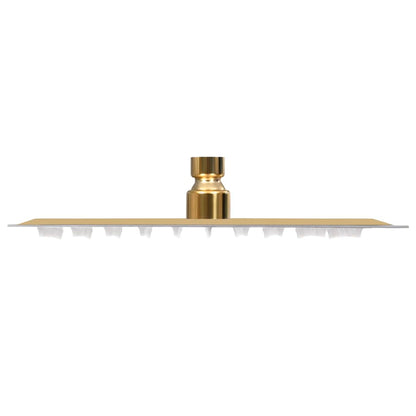 147708 vidaXL Rain Shower Head Stainless Steel 20x20 cm Square Gold