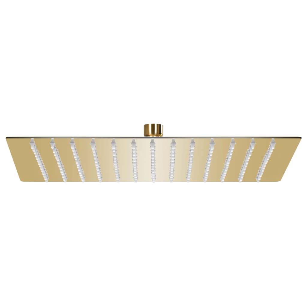147709 vidaXL Rain Shower Head Stainless Steel 25x25 cm Square Gold