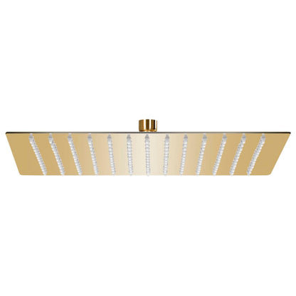 147709 vidaXL Rain Shower Head Stainless Steel 25x25 cm Square Gold