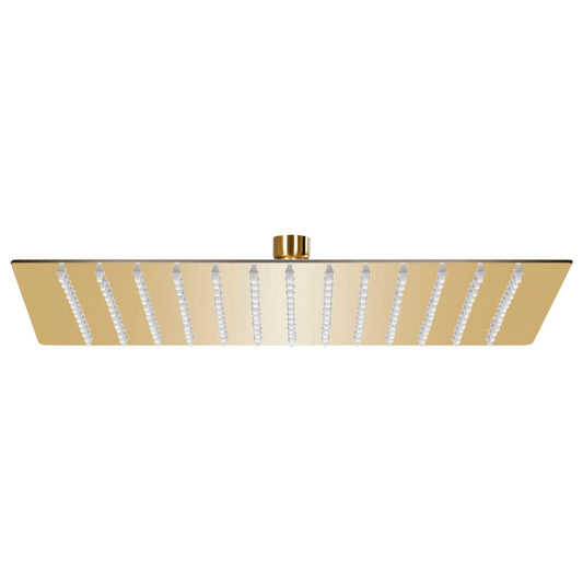 147709 vidaXL Rain Shower Head Stainless Steel 25x25 cm Square Gold