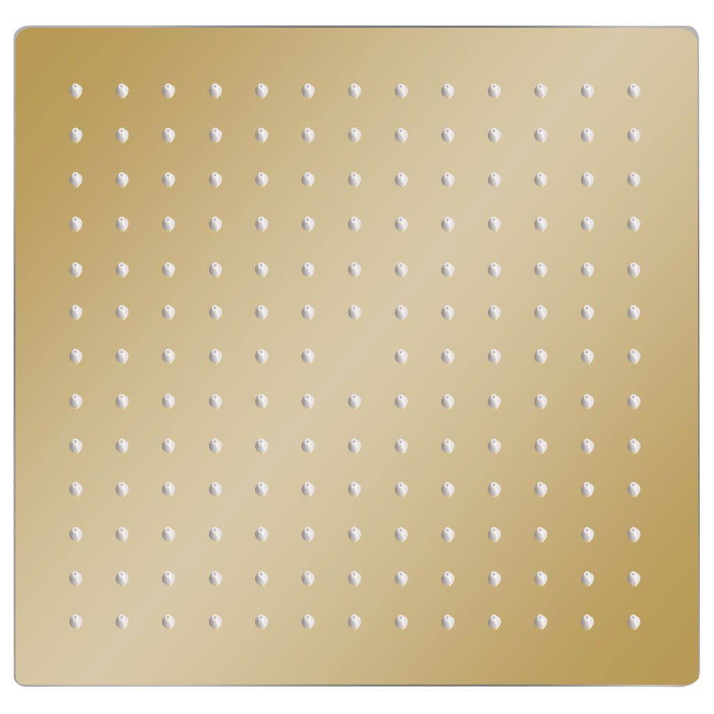 147709 vidaXL Rain Shower Head Stainless Steel 25x25 cm Square Gold