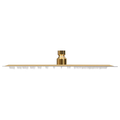 147709 vidaXL Rain Shower Head Stainless Steel 25x25 cm Square Gold