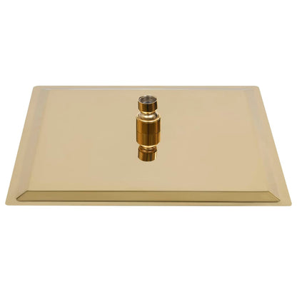 147710 vidaXL Rain Shower Head Stainless Steel 30x30 cm Square Gold