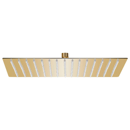 147711 vidaXL Rain Shower Head Stainless Steel 40x40 cm Square Gold