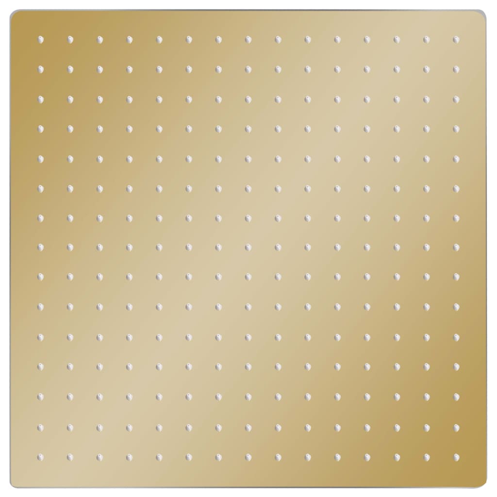 147711 vidaXL Rain Shower Head Stainless Steel 40x40 cm Square Gold